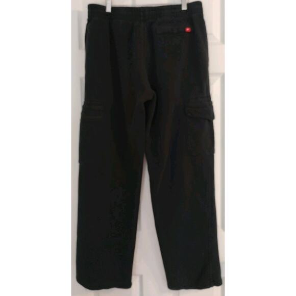 Men's VINTAGE Nike Sweatpants Black Cargo Loose Baggy Heavyweight Y2K - Large - Picture 4 of 7